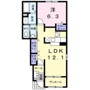 アタラクシアⅣ－Bの間取り画像