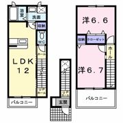 ユニメゾン葛原Bの間取り画像