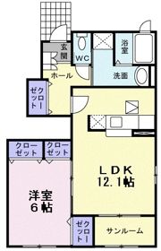 PASTRAL花南Ⅰの間取り画像