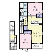 アルフィーノはるDの間取り画像