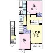 アンソレイエⅡの間取り画像
