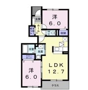 ハピネスコート Bの間取り画像