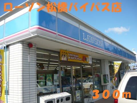 近くのローソン松橋バイパス店まで300m（徒歩4分）
