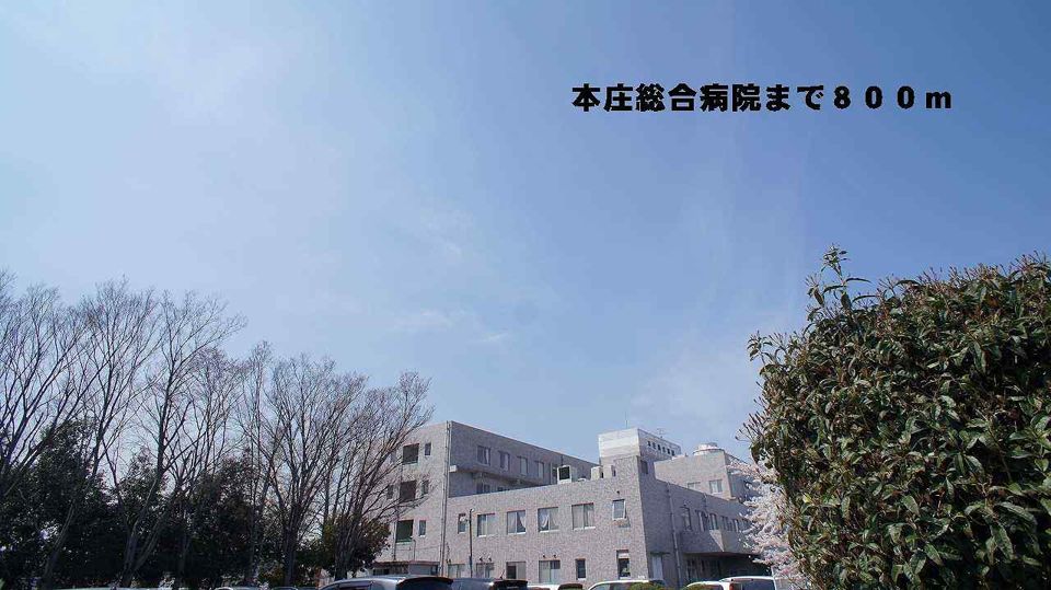 近くの本庄総合病院まで800m(徒歩10分)