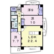 メジャーワンの間取り画像