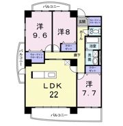 メジャーワンの間取り画像
