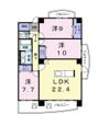 メジャーワンの間取り画像