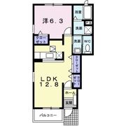 リーヴ天神 Cの間取り画像