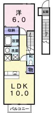 ラフレシールはなみずきの間取り画像