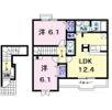 アプリコット宝積の間取り画像