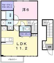 ビサイド・シーⅡの間取り画像