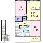 クラールⅡの間取り画像