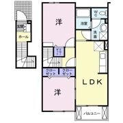 カントリーブライト Aの間取り画像