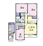 ミューズ・パルコBの間取り画像