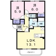 ヴィラ・ファイターの間取り画像