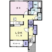 サンライズⅢの間取り画像
