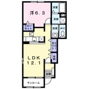 シュクレ ポワールの間取り画像