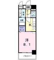 フリーデ K．I・1の間取り画像