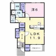 クレメントB棟の間取り画像
