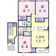ドリームズの間取り画像