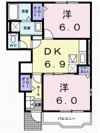 ニューハイツOKI Bの間取り画像