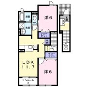 ヴィラ・かたかご Ⅰの間取り画像