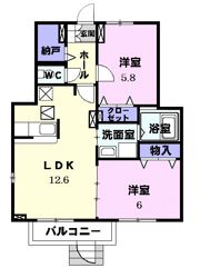 グラン フルールの間取り画像