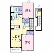 アヴェニール・プラース Bの間取り画像