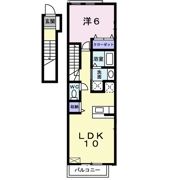 カモミール・西大寺Bの間取り画像