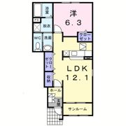 フリーデ石井Ⅰの間取り画像