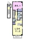リヴァーパークⅡ Bの間取り画像