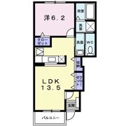 リヴァーパークⅡ Cの間取り画像