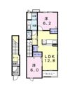 リヴァーパークⅡ Dの間取り画像