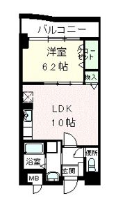 ラポール西大島 ウエストの間取り画像