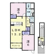 ボヌールCの間取り画像