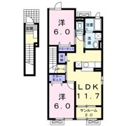 プラシードBの間取り画像