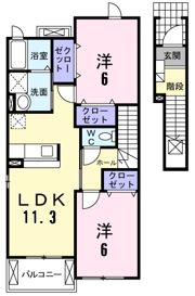 ペアセロベAの間取り画像
