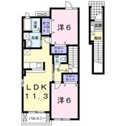 エスポワール Ⅲの間取り画像