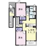 WEST 戸出の間取り画像