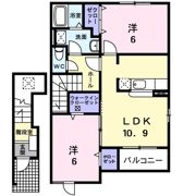 アーバン エル Cの間取り画像