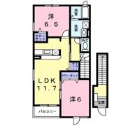 シエロクールBの間取り画像