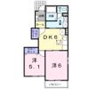 ボヌール美夜古泉Aの間取り画像