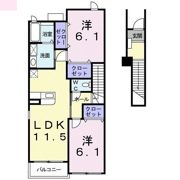 キャッスルアヴェニューCの間取り画像