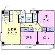 テラス ハクの間取り画像