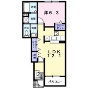 サンリット ヒル Ⅱの間取り画像