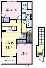 ポポロⅠの間取り画像