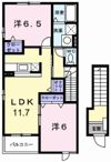 ポポロⅠの間取り画像