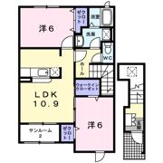 ヴィラ・かたかご Ⅱの間取り画像
