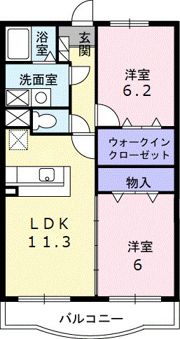 パークサイド森の邸・北の間取り画像