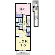オリエント中島 Aの間取り画像